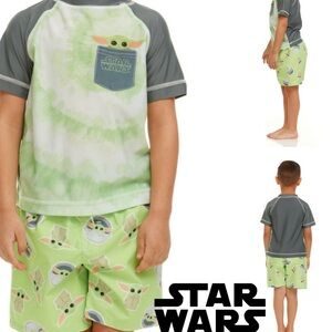 NWT Toddler Star Wars Summer 50+UPV Rash guard Swimsuit 2-Piece Set